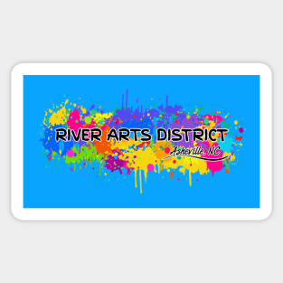 River Arts District - Asheville, NC - BlueBG 17 Sticker